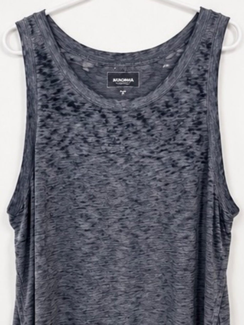 Sonoma Goods For Life Women's 1X Gray Burnout Tank Top